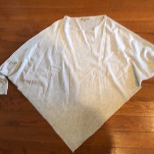 Heather Gray poncho. XS/S